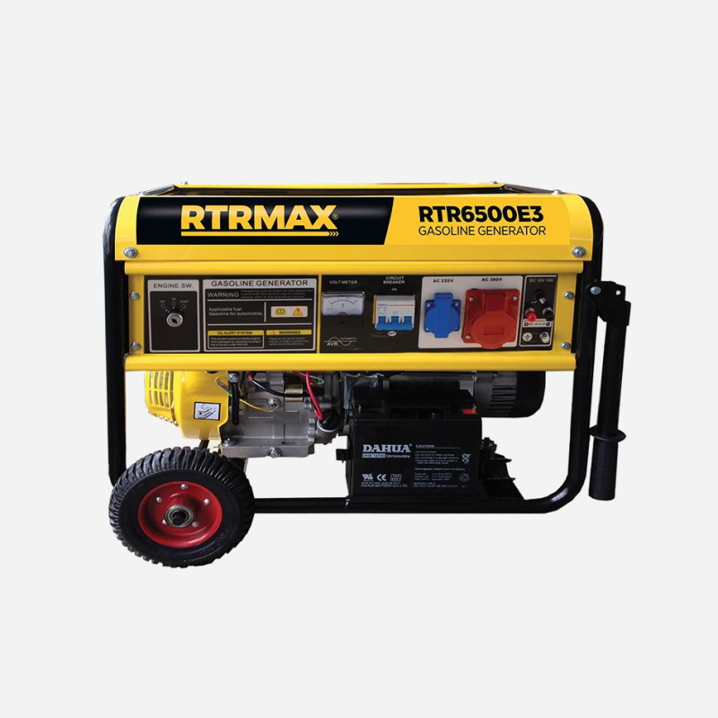 Генератор бензиновий RTRMAX 3 фази (380В), 5кВт, (RTR6500E3)